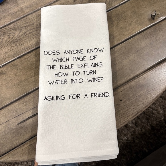 Say it with a Towel Kitchen Towel with Saying 100% Cotton CB - Picture 1 of 1